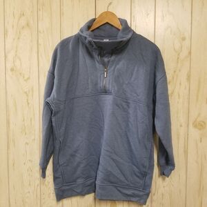 Old Navy Mens Blue Long Sleeve 1/4 Zip Collared Sweater S